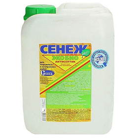 Средство защитное д/древесины "Сенеж Экобио", кан. 5 кг.