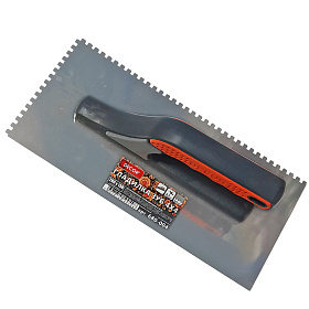 Гладилка DECOR 3К, 280х130мм, нерж., зуб 4х4мм, 0,7мм