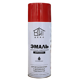 Эмаль аэрозольная  универсальная Красный металлик 520мл