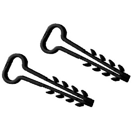 Хомут-дюбель 6-14мм.(100шт) черный для плоского кабеля