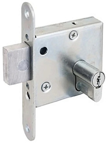 замок Врезной ЗВ-1-1А АБСОЛЮТ английский, прямоугол.ригель, 4 ключа 