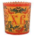 Форма для выпечки куличей бумага, 6 шт, 7х8.5 см, круглая, пасхальные, в ассортименте, Мультидом, Ор