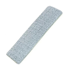 Сменный блок для швабры микрофиб, 35х13 см, плоский, прямоуг, к/шв, св-сер, Марья Искусница, YS-RFS0