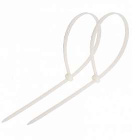 Хомуты нейлоновые 3,6х250 мм. (100шт) для проводов бел.Rexant