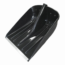 Лопата снеговая 440х360х170мм Снегирь, алюм. планка, D32