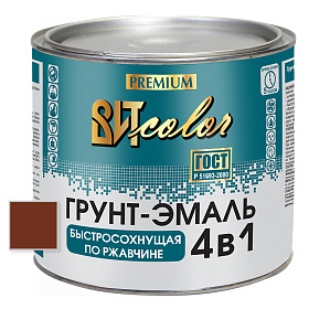 Грунт-эмаль  по ржавчине красно-кор. быстросохнущая  ВИТ color  2,5 кг.