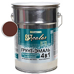 Грунт-эмаль  по ржавчине шоколад быстросохнущая ВИТ color/ВИТ колор  4 кг.