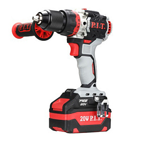 Дрель ударная аккум. бесщёточная P.I.T. PSB20H-13D/3 X-DRIVER (20В, 75Нм, 13мм, 2ск, 1х4Ач, ЗУ,кейс)