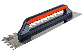 Гладилка DECOR 3К, 480х130мм, нерж зуб 10х10мм, 0,7