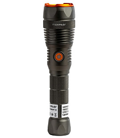 Фонарь ручной аккум. MAXPILER MPF-04 (3000-80 Лм, LED COB, 3 реж, 2-20ч, 3.7В/4000мАч, фокус. света)