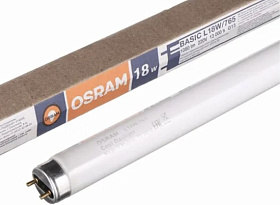 Лампа люминесцентная L 18W/765 G13 18Вт Т8 6500К  OSRAM 
