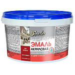 Эмаль акриловая полуглянцевая универсальная красная RAL 3020 ВИТ color/ВИТ колор  2,2кг.