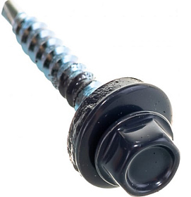 Саморез д/мет.черепицы 4,8х35 мм. (250 шт) серый графит RAL7024 