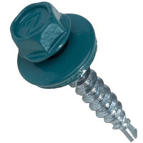 Саморез д/мет.черепицы 5,5х19 мм. (300 шт) бирюза RAL5021