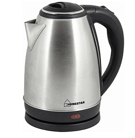 Чайник эл. Homestar HS-1010 (1,8л, диск) стальной  