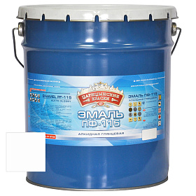 Эмаль белая матовая ПФ 115 10 кг