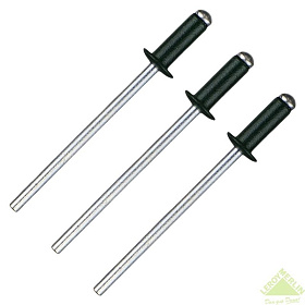 Заклепки алюм. 3,2х8 (100шт)RAL 6005 тем. зел.