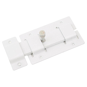 Засов накладной Секрет Киров ЗД-02 плоский белый 