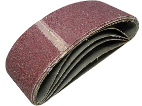 Ремень шлиф. "Профи" водост., н/тк; ал-окс; 75х533 мм.(Р 80) 5 шт. "USPEХ"