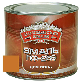 Эмаль д/пола желто-кор. ПФ 266   1,8 кг.