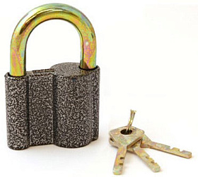 замок Навесной PD-20-60 AVERS блистер