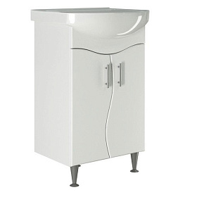 Тумба для ванной Ангара-52 с раковиной Альфана--52