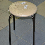 Табурет круглый беж.