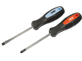 Отвертка 6х100 мм РH2, CrV, намагнич. жало, двухкомп. ручка