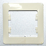 Рамка 1-м Glossa беж. SchE GSL000201
