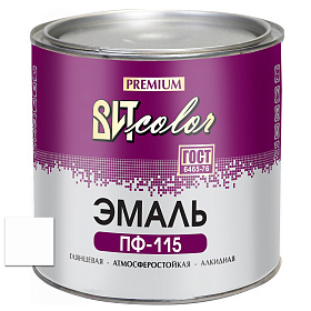 Эмаль белая ПФ 115 ГОСТ ВИТ color/ВИТ колор  2,6 кг.