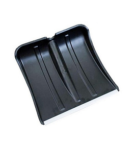 Лопата снеговая "Снежинка" морозостойкая с алюминевой планкой D=32 (380х380)