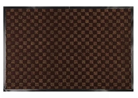 Коврик придверный, 60х90 см, прямоуг, ПВХ, корич, Жаккард , ComeForte, НР-211