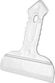 Шпатель двухсторонний DECOR 120мм, резин. ручка 