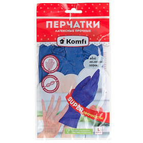 Перчатки хоз. латексные прочные М