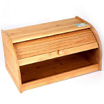 Хлебница нерж. 38,5х23х19,5см бамбук №1 КТ-ХБ-01