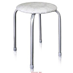 Табурет круглый серый