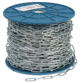 Цепь сварная длиннозвенная, оцинк. 3мм 60м