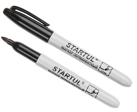 Маркер перманентный фетровый черный STARTUL PROFI