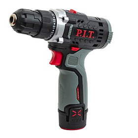 Дрель аккум. P.I.T. PBM12K-10A/1 X-DRIVER (12В, 22Нм, 10 мм, 2ск, 0-350/1350, 1х2,0Ач, ЗУ, коробка)	