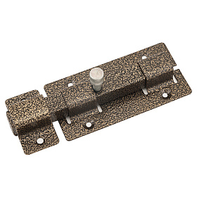 Засов накладной Секрет Киров ЗД-06 квадратный антик бронза