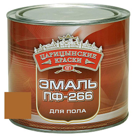 Эмаль д/пола красно-кор. ПФ 266   1,8 кг.