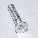 Винт потайн.головка с метр.резьбой 3х16 мм.(25шт) оцинк.!