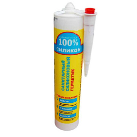 Герметик силиконовый "Ремонт на 100% S." бесцветный санит.260мл.
