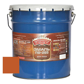 Эмаль д/пола золотистая ПФ 266  10 кг.