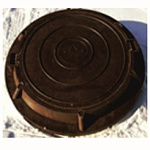 Люк канализационный полимер.песчан., тип "Л" коричневый (прочность 3т)