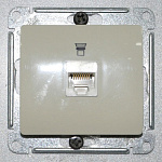 Механизм розетки 1-м СП Glossa комп. RJ45 беж. SchE GSL000281К