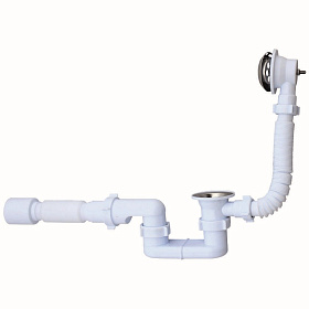 Сифон Ани д/ванны с вып.и переливом 1 1/2" с г/т 40х50 Е155