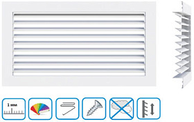Решетка вент. регулируемая 320х320мм МД3232Р