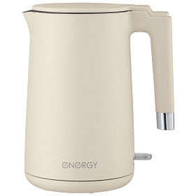Чайник эл. ENERGY E-215 (1,7л) бежевый, двойной корпус