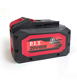 Аккумулятор OnePower P.I.T. PH20-8.0 (20В, 8Ач, Li-Ion, индикация заряда, плата)